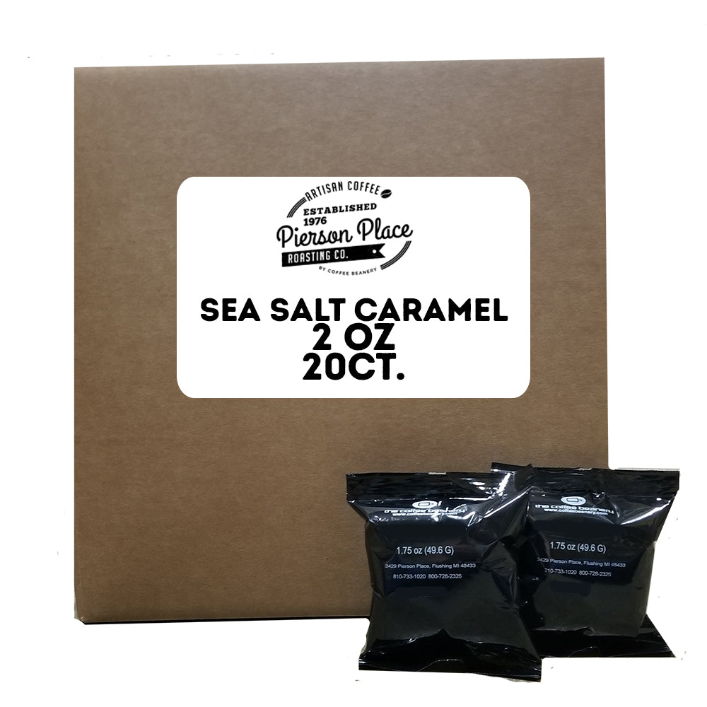 Sea Salt Caramel Flavored Gourmet Coffee | 20bags/box, 20boxes/case